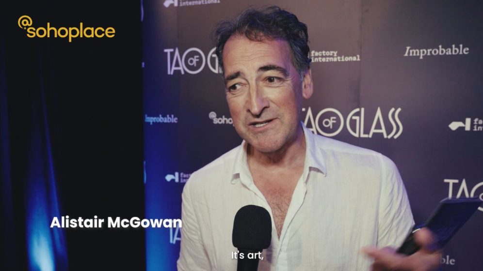 Guests talk about what they thought of Tao of Glass on press night
