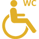 Wheelchair toilet icon