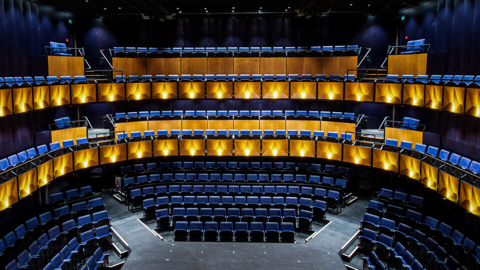 Interior of @sohoplace theatre seating levels